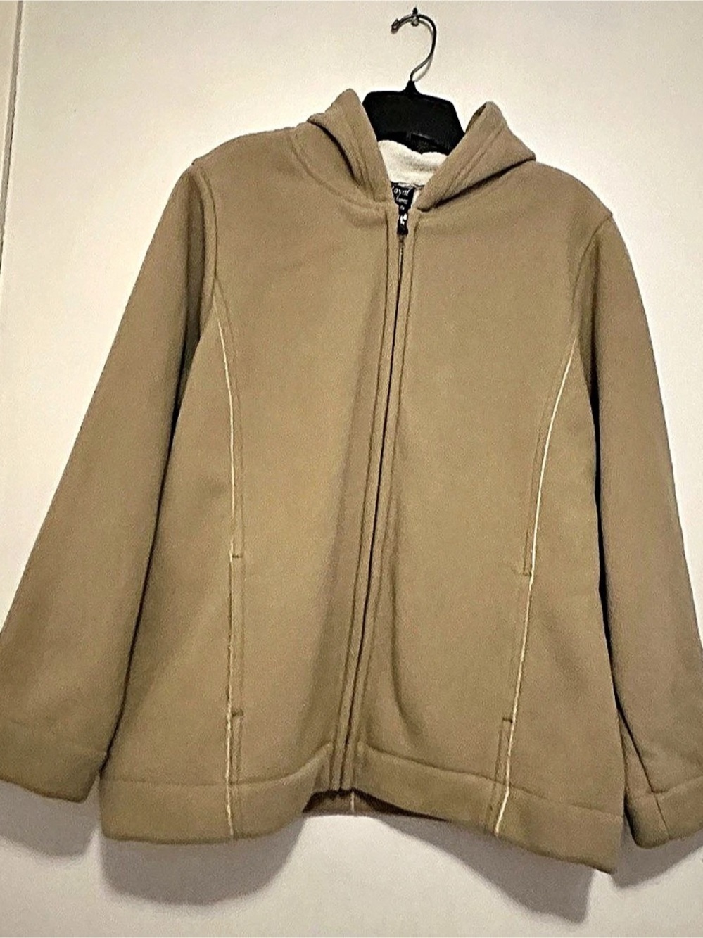 Brown Hooded Zip Jacket